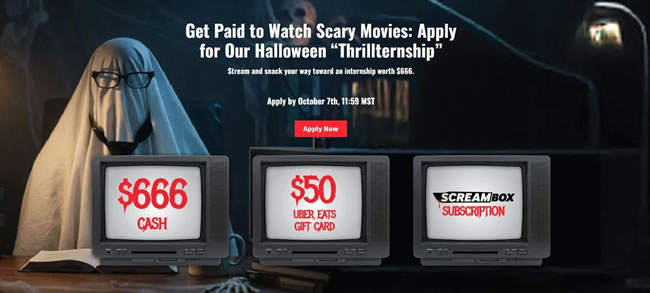 看恐怖片有薪水拿 CableTV招「惊悚实习生」